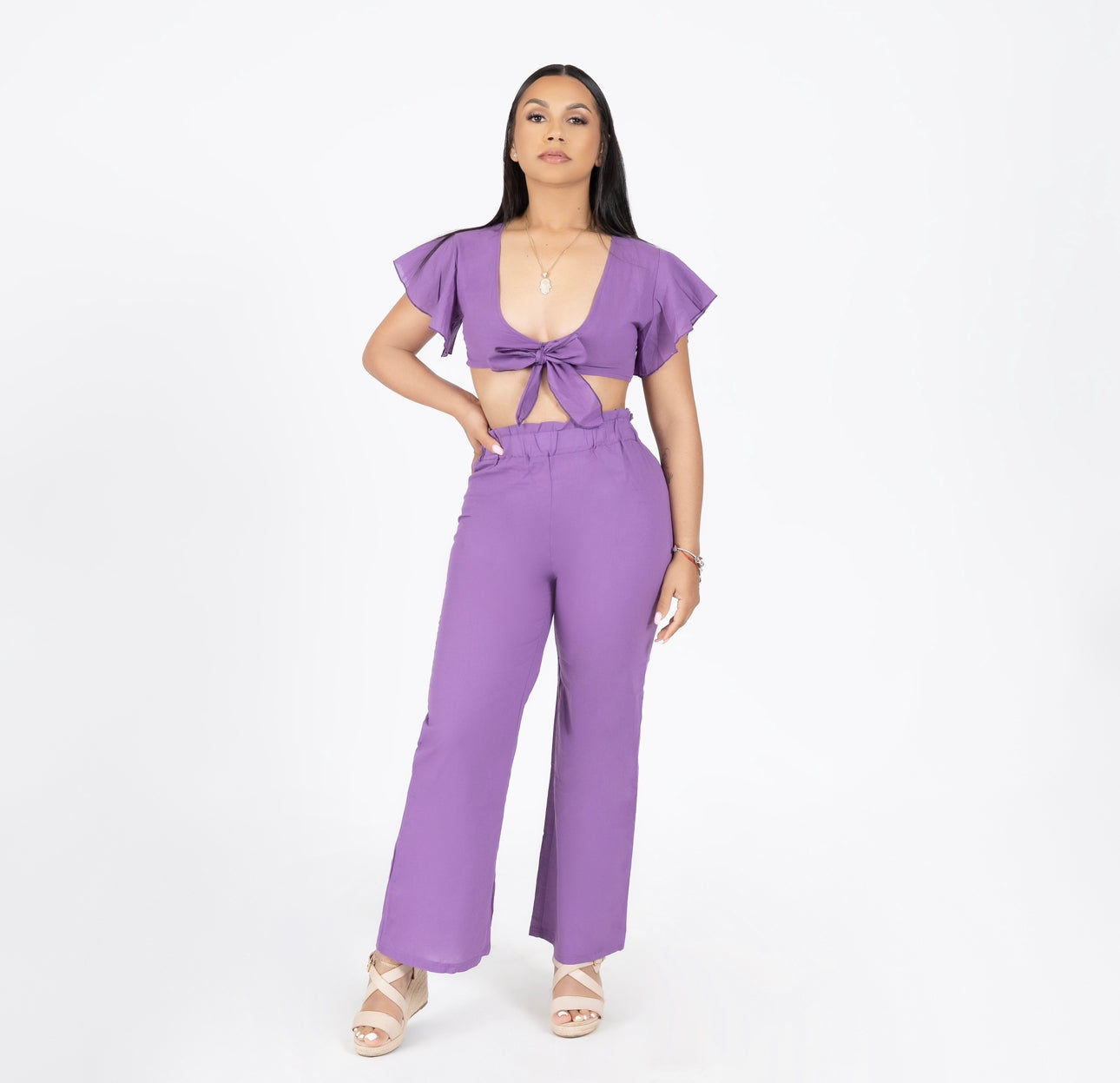 Summer Feeling pliss Purple Set