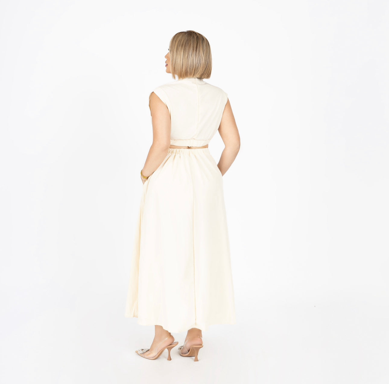 Natural Evita Dress